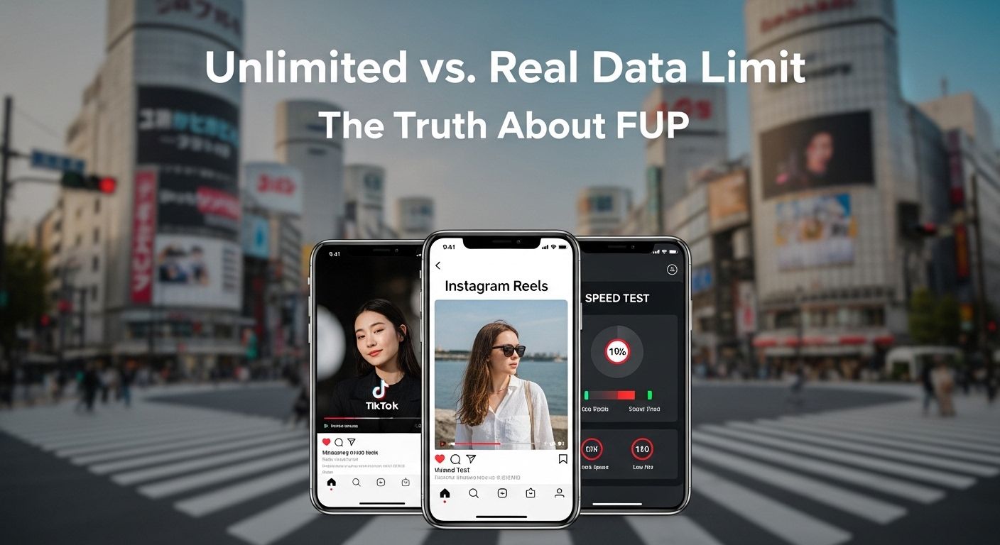 TikTok & Instagram in Japan: Which Unlimited eSIM Actually Works?
